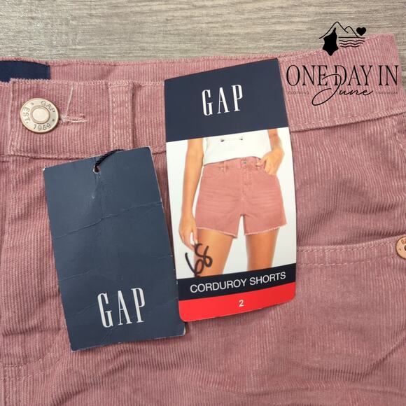 Gap Corduroy Shorts Size 2 - Picture 2 of 7